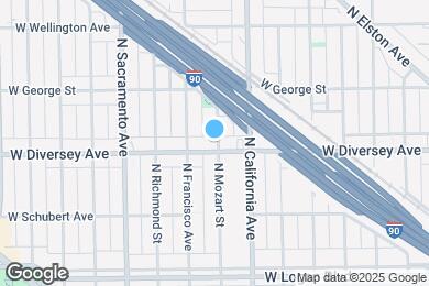 Map image of the property - 2834 W Diversey Ave