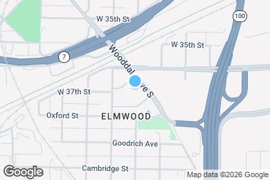 Map image of the property - 3640 Wooddale Ave S
