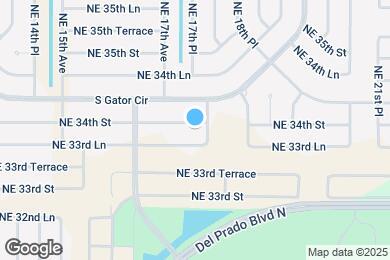 Map image of the property - 1724 NE 34th St