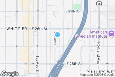 Map image of the property - 2625 2nd Ave S
