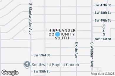 Map image of the property - 1105 SW 51st St