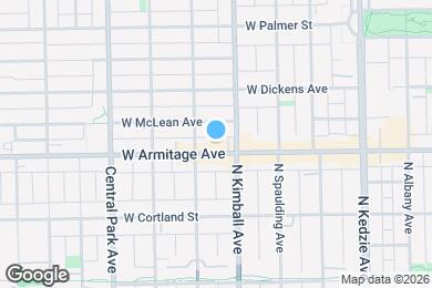 Map image of the property - 3418 W Armitage Ave