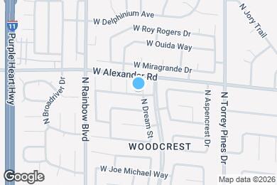 Map image of the property - 3928 N Dream St