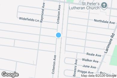 Map image of the property - 11836 Criterion Ave