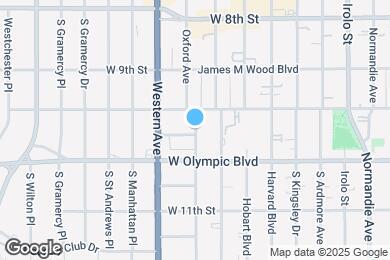 Map image of the property - 983 S Oxford Ave