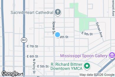 Map image of the property - 411 E 8th St