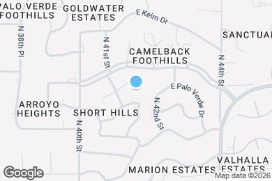 Map image of the property - 4129 E Palo Verde Dr
