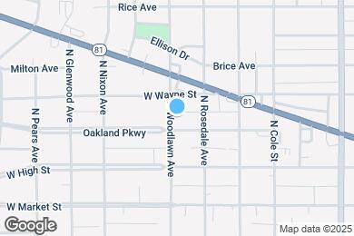Map image of the property - 304 N Woodlawn Ave