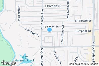 Map image of the property - 335 E Papago Dr