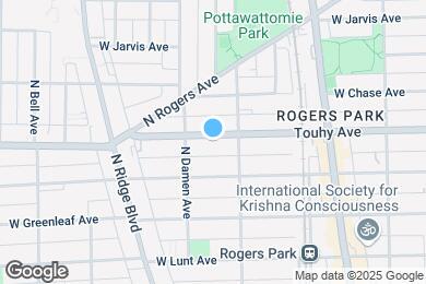 Map image of the property - 1923 W Touhy Ave