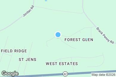 Map image of the property - 1028 Forest Glen Dr