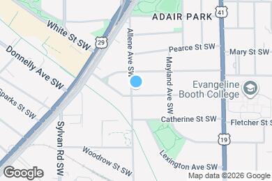 Map image of the property - 1008 Allene Ave SW