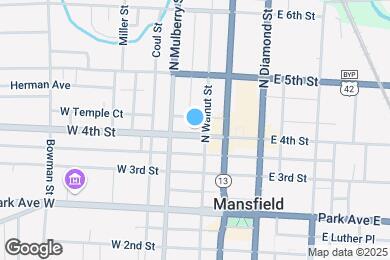 Map image of the property - 36 W 4th St