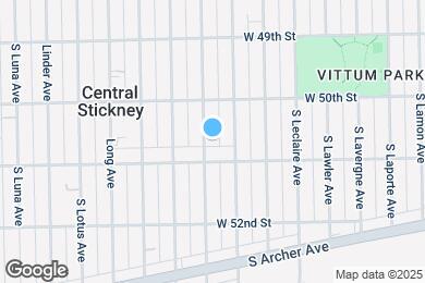 Map image of the property - 5027 S Latrobe Ave