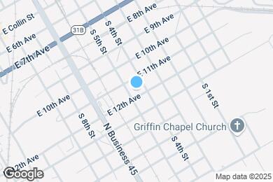 Map image of the property - 708 E 12th Ave