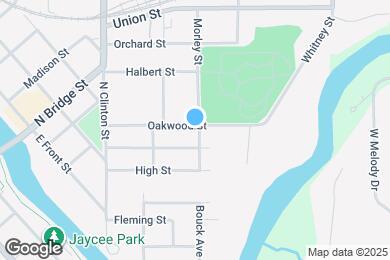 Map image of the property - 242 Oakwood St