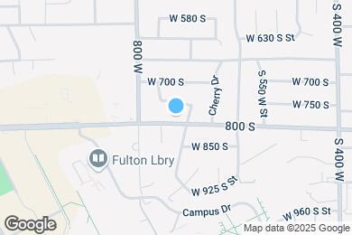 Map image of the property - 728 W 800 S