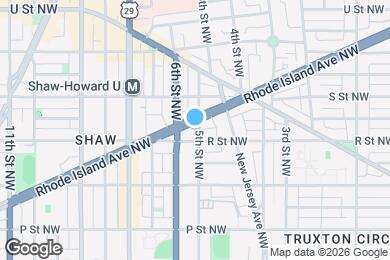 Map image of the property - 502 Rhode Island Ave NW