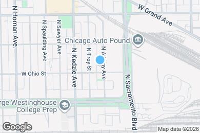 Map image of the property - 610 N Albany Ave