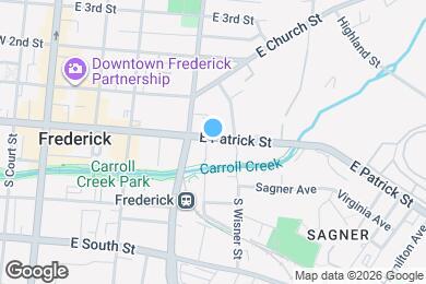 Map image of the property - 316 East Patrick Street