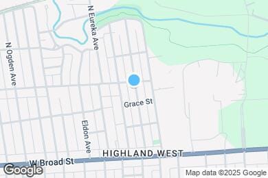 Map image of the property - 153 N Oakley Ave