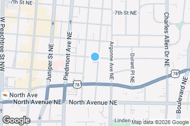Map image of the property - 718 Penn Ave NE