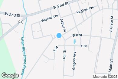 Map image of the property - 613 W Sycamore St