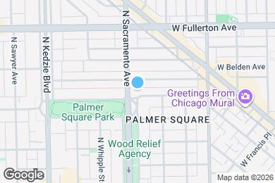 Map image of the property - 2936 W Palmer St