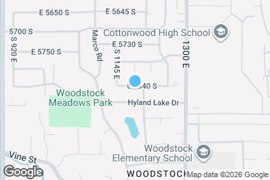 Map image of the property - 1176 E 5840 S