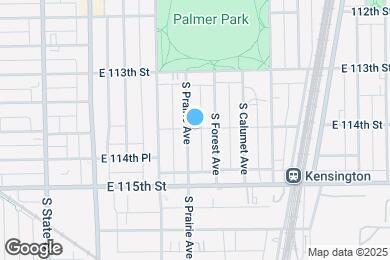 Map image of the property - 11401 S Prairie Ave