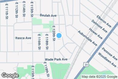 Map image of the property - 1464 E 123rd St