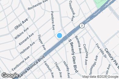 Map image of the property - 10431 SM — Modern Luxury Living in Century City