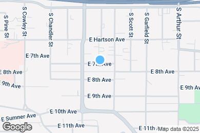 Map image of the property - 604 E 7th Ave