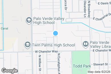 Map image of the property - 592 N Eucalyptus Ave