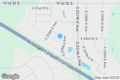 Map image of the property - 25457 E 93rd Pl S