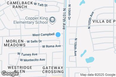 Map image of the property - 10710 W Sells Dr
