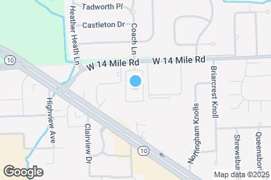 Map image of the property - 30445 W 14 Mile Rd