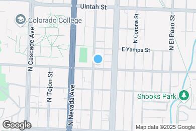 Map image of the property - 306 E Cache La Poudre St