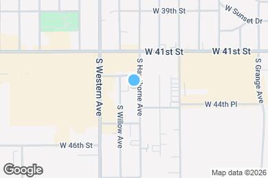 Map image of the property - 3505 S Hawthorne Ave