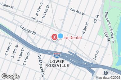 Map image of the property - 105 Roseville Ave