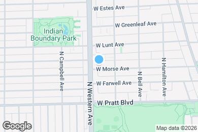 Map image of the property - 2332 W Morse Ave