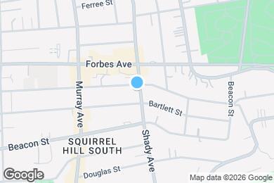 Map image of the property - 1806 Shady Ave