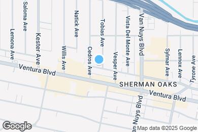 Map image of the property - 14641 Moorpark St