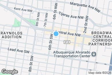 Map image of the property - Mehran Lofts - Gold Avenue Realty, LLC