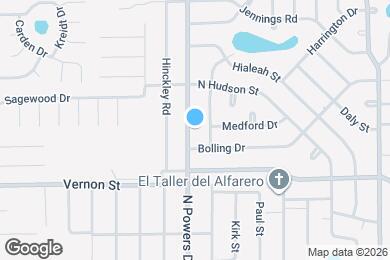 Map image of the property - 1627 N Powers Dr