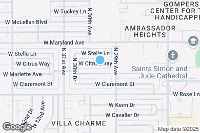 Map image of the property - 2921 W Citrus Way