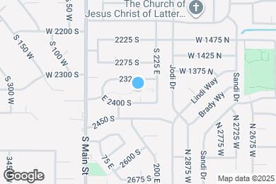 Map image of the property - 169 E 2400 S