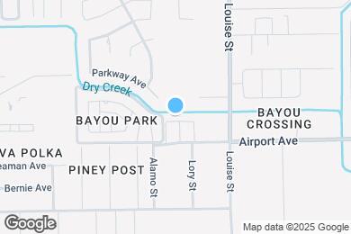 Map image of the property - Bayou Bend Apartments