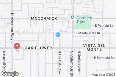 Map image of the property - 2851 N Fair Oaks Ave