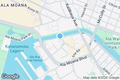 Map image of the property - 1621 Ala Wai Blvd